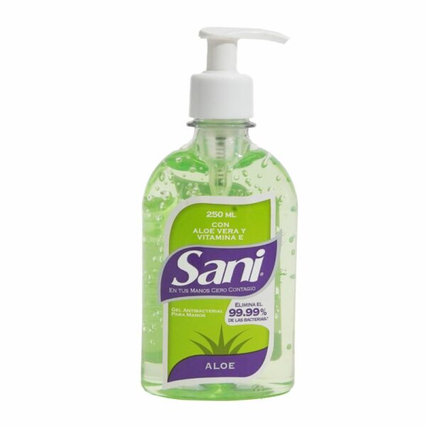Gel Antibacterial Con Aloe Vera SANI 250 Ml