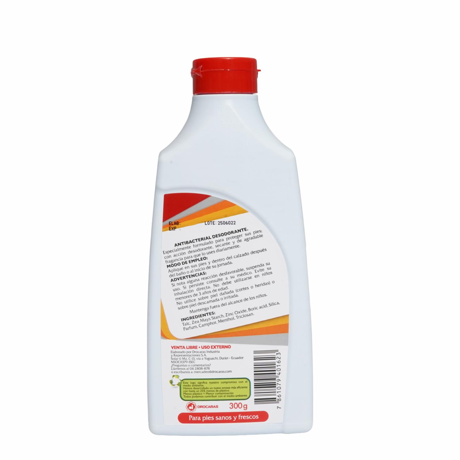 Talco Para Pies Antibacterial RICO 300 G - Imagen 3