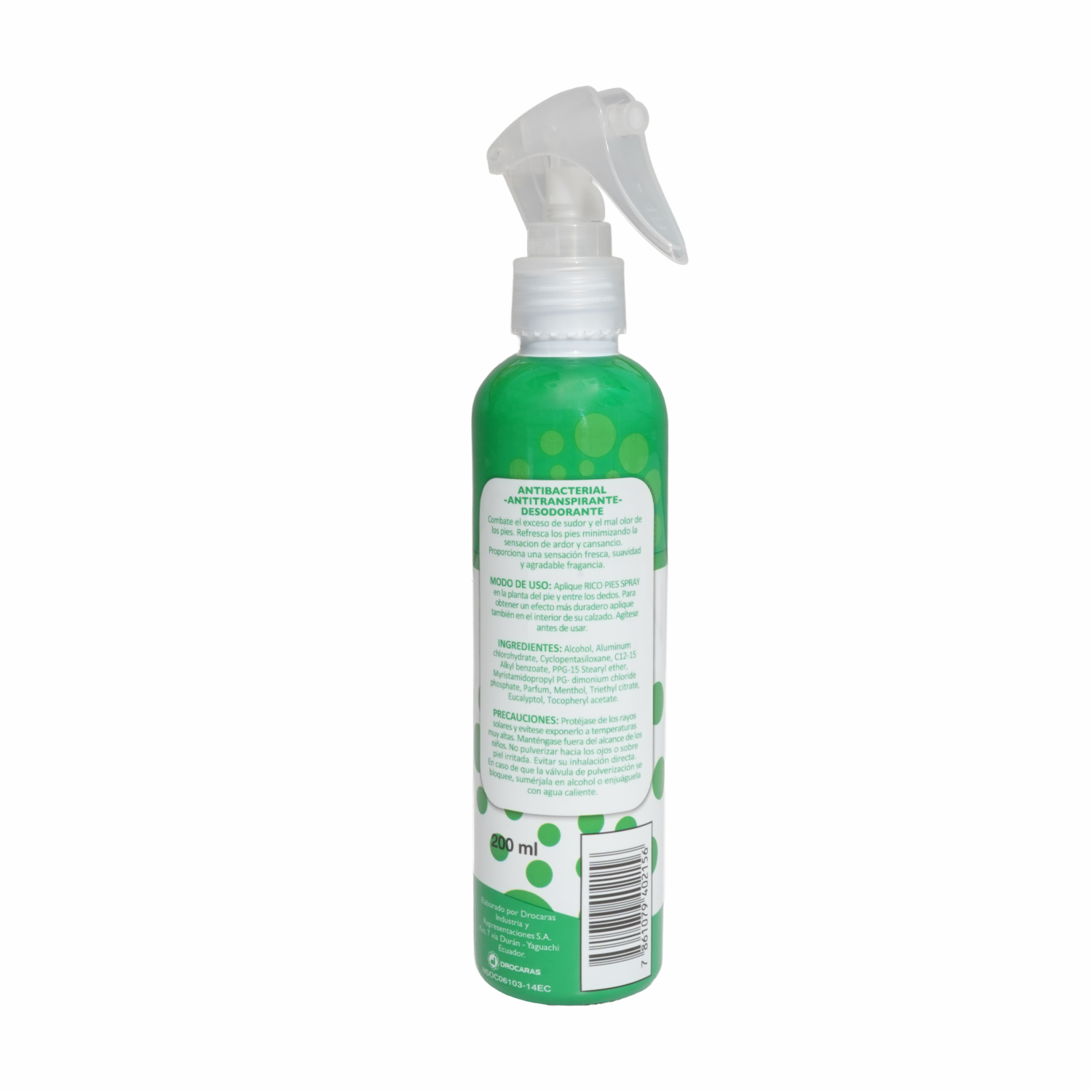 Desodorante Para Pies En Spray Cool Mint RICO 200 Ml - Imagen 4