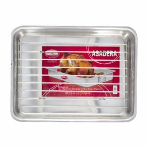 Bandeja Para Hornear Con Parrilla INDALUM 30 CM X 40 CM