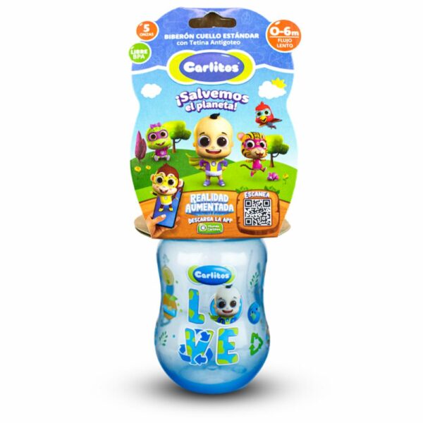 Biberón Para Bebés Super Ecológico Ama El Planeta CARLITOS 5 Oz