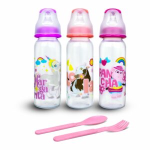 Biberón Para Bebés Premium Sin Agarradera Tripack CARLITOS 9 Oz