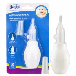 Aspirador Nasal Con Punta De Silicón Suave BEGIN Unidad