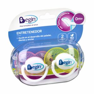 Chupón Para Bebé Con Tetina Ortodoncia BEGIN X 2 Uds