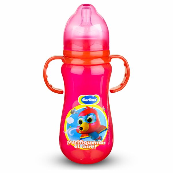Biberón Para Bebés Glotón Con Agarradera Doble CARLITOS 14 Oz - Imagen 2