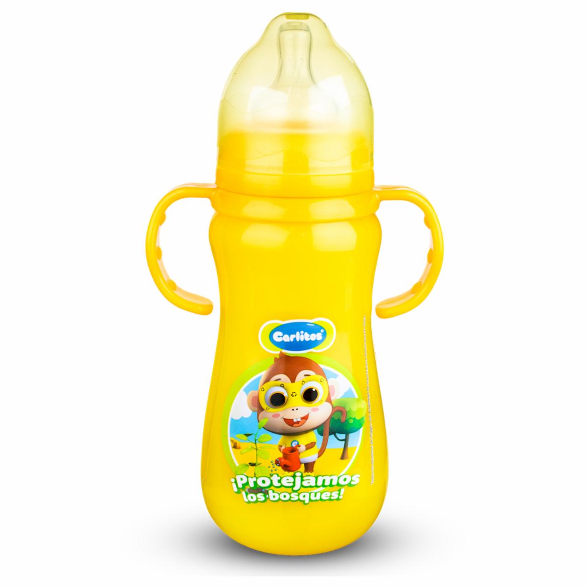 Biberón Para Bebés Glotón Con Agarradera Doble CARLITOS 14 Oz