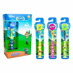 Cepillo Dental Clásico Blíster Con Tapa CARLITOS Pack X 12 Uds