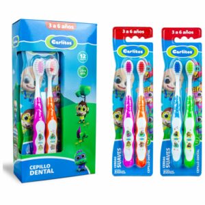 Cepillo De Dientes Cerdas Suaves X2 CARLITOS 3 A 6 Años