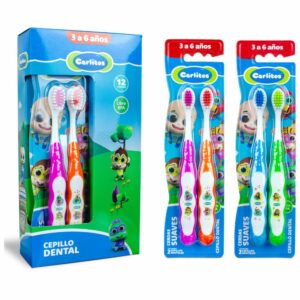 Cepillo De Dientes Cerdas Suaves X2 CARLITOS 3 A 6 Años