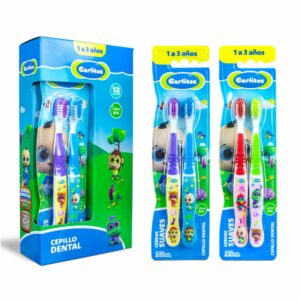 Cepillo De Dientes Cerdas Suaves X2 CARLITOS 1 A 3 Años