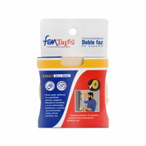 Cinta Adhesiva Doble Faz Espuma Amarilla FANTAPE Unidad
