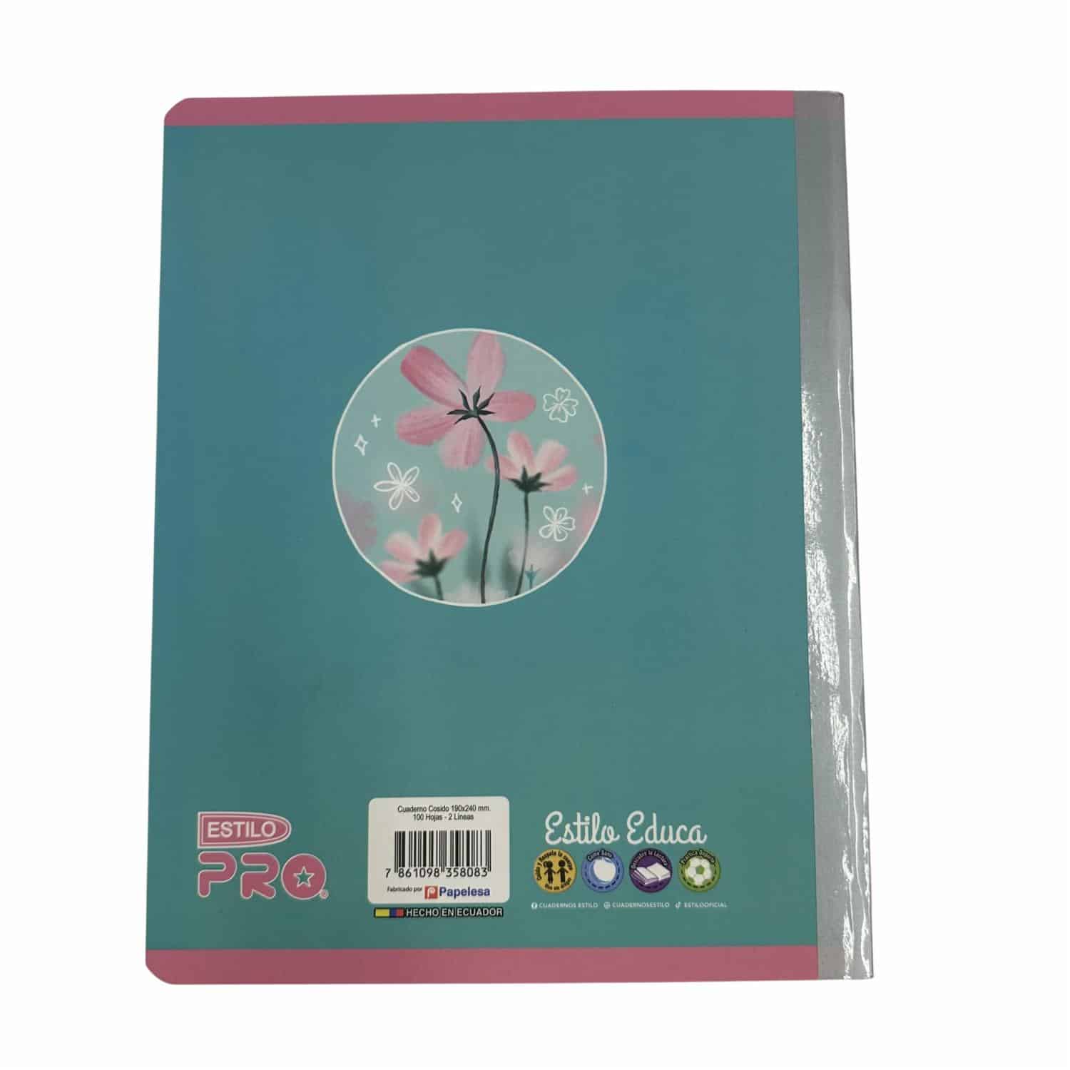 Cuaderno Cosido 2 Líneas Diseño Anime ESTILO 100 Hojas - Imagen 2