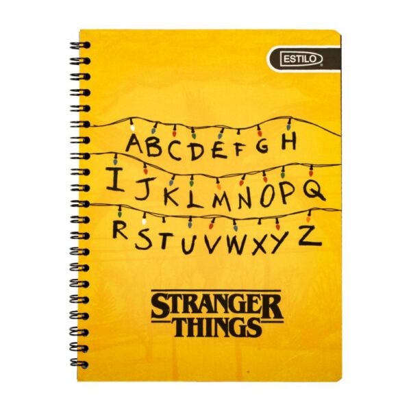 Cuaderno Universitario A Cuadros Diseño Stranger Things ESTILO 100H - Imagen 4