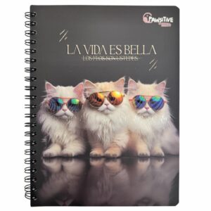 Cuaderno Universitario 2 Líneas Pawsitive ESTILO 100 Hojas