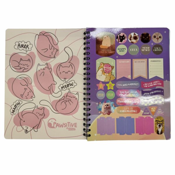 Cuaderno Universitario 2 Líneas Pawsitive ESTILO 100 Hojas - Imagen 2