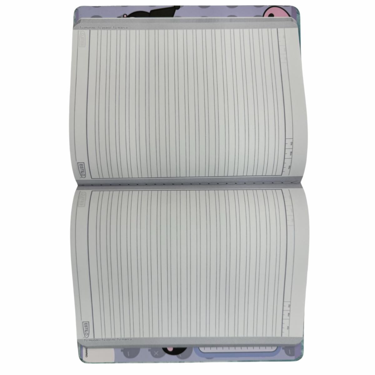 Cuaderno Cosido 2 Líneas Diseño Kuromi ESTILO 100 Hojas - Imagen 3