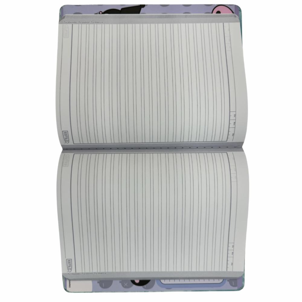 Cuaderno Cosido 2 Líneas Diseño Kuromi ESTILO 100 Hojas - Imagen 3