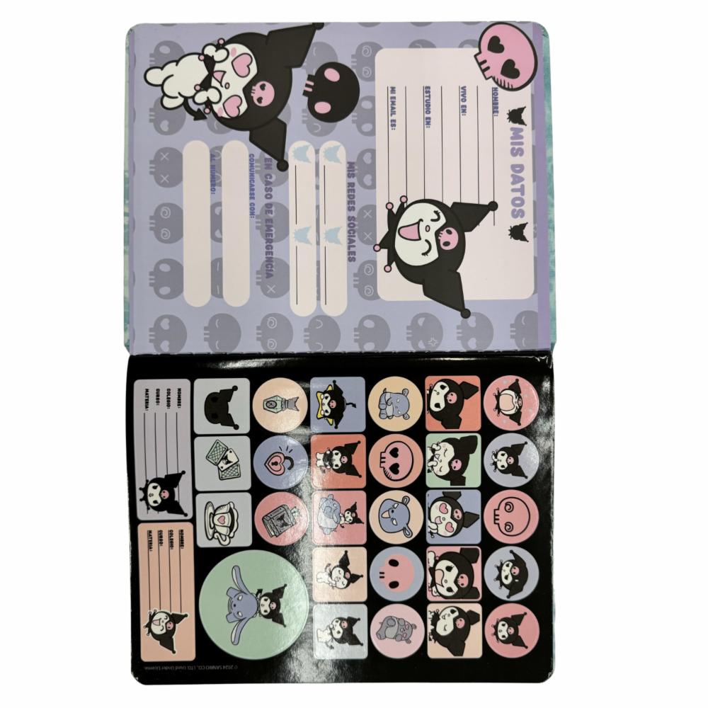 Cuaderno Cosido 2 Líneas Diseño Kuromi ESTILO 100 Hojas - Imagen 4