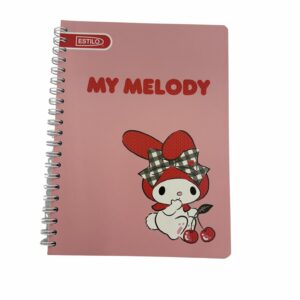 Cuaderno Universitario 2 Líneas Diseño My Melody ESTILO 100 Hojas