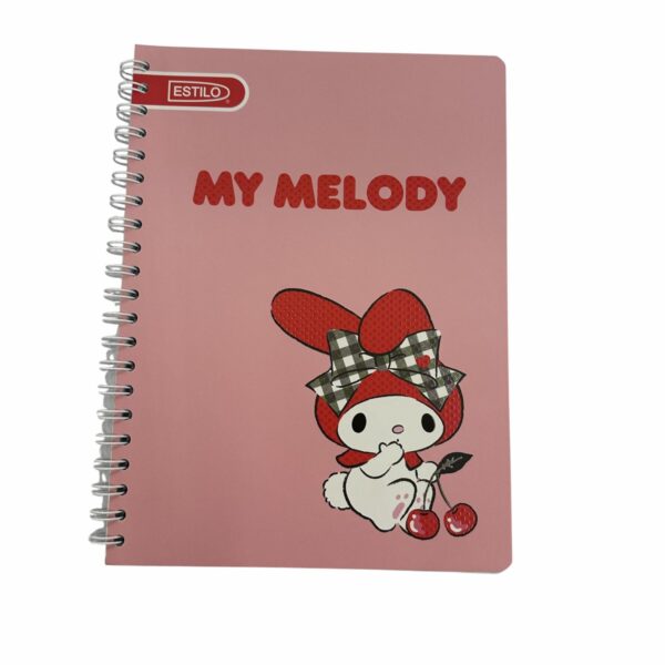 Cuaderno Universitario 2 Líneas Diseño My Melody ESTILO 100 Hojas