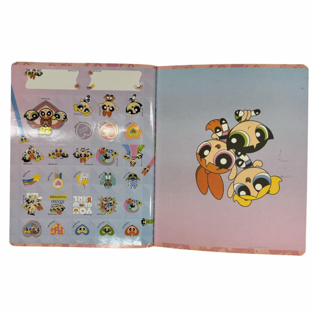 Cuaderno Cosido 2 Líneas Diseño Chicas Super Poderosas ESTILO 100 Hojas - Imagen 4