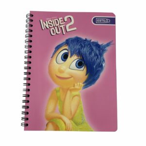 Cuaderno Universitario 4 Líneas Diseño Intensamente 2 ESTILO 100 Hojas