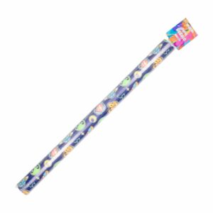 Papel De Regalo En Rollo Para Niño Color Azul Con Diseños De Aliens VERNAZA GRAFIC 50 X 70 Cm