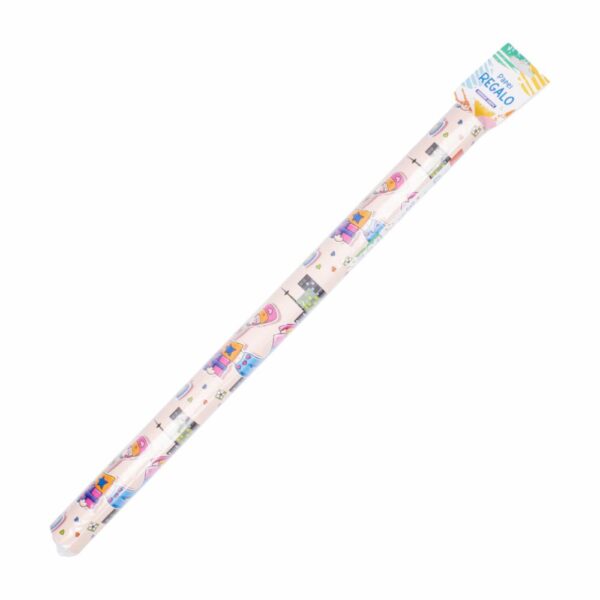 Papel De Regalo En Rollo Para Niña Color Rosa Con Diseños VERNAZA GRAFIC 50 X 70 Cm