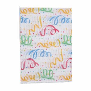 Papel De Regalo Seda Diseño Cumpleaños Serpentinas 50X70Cmx17 VERNAZA GRAFIC X 5 Uds