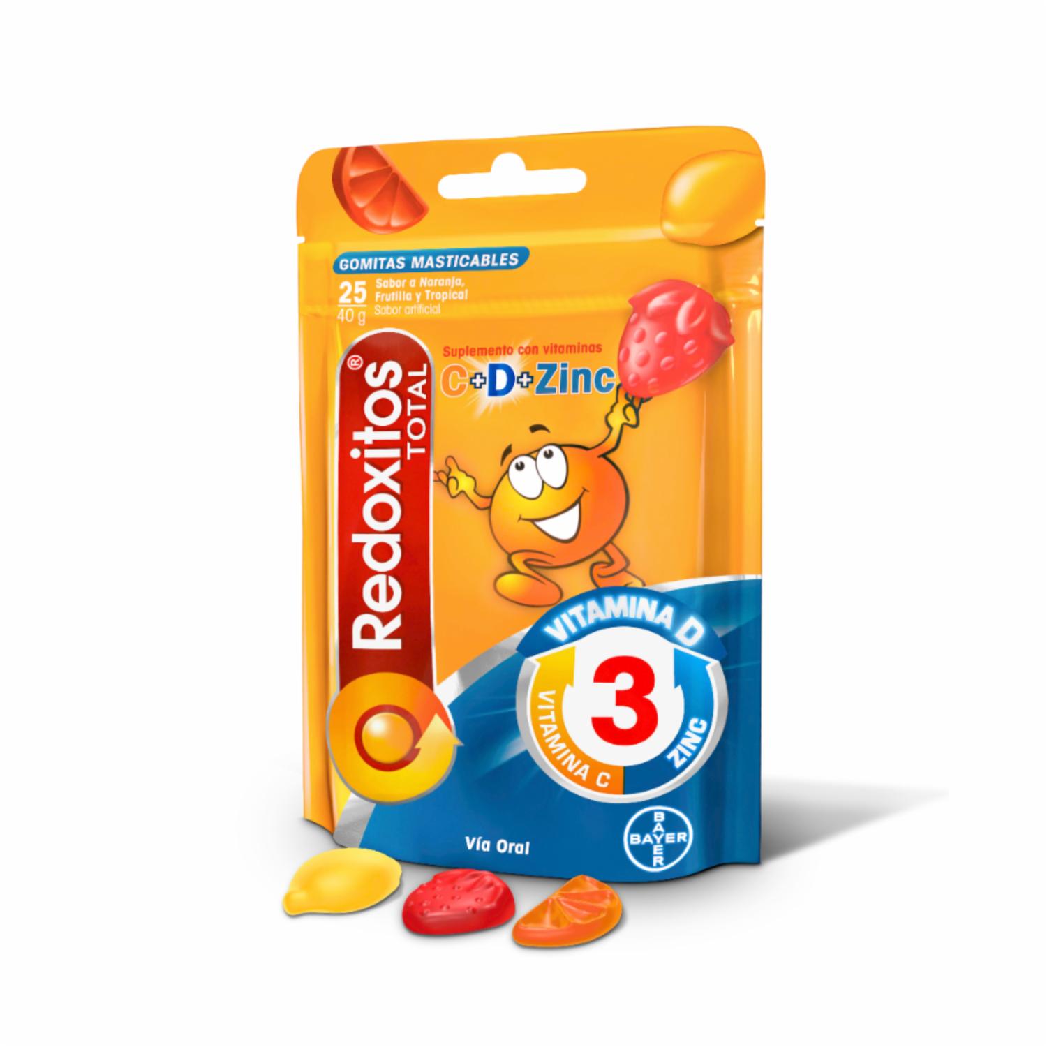 Vitamina C Total + D Y Zinc REDOXON 40 G - Imagen 4