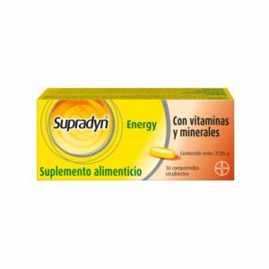 Suplemento Alimenticio Con Vitaminas Y Minerales SUPRADYN ENERGY X 30 Uds