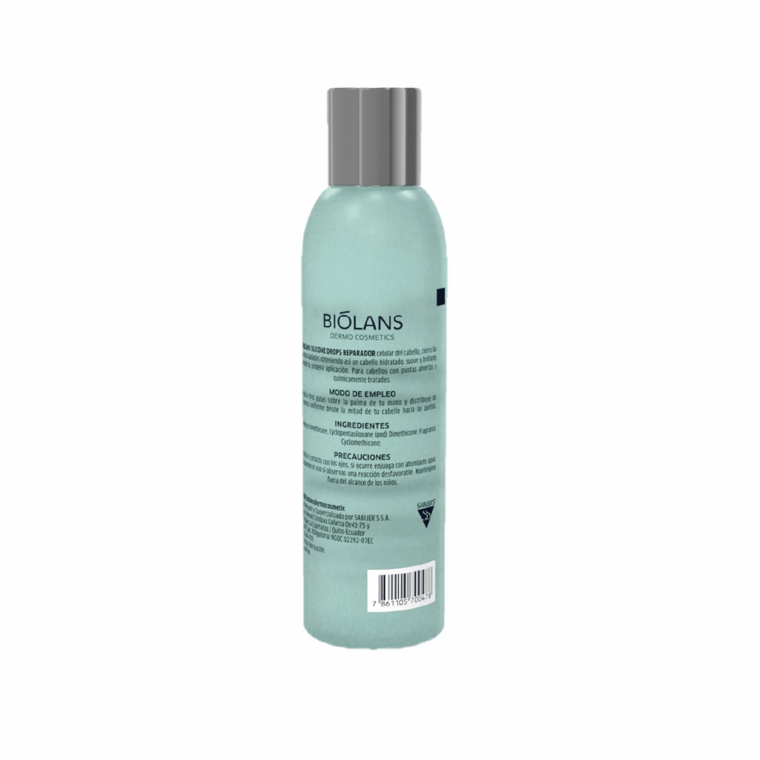 Silicona De Cabello Drops Hidratación Máxima BIÓLANS 160 G - Imagen 2