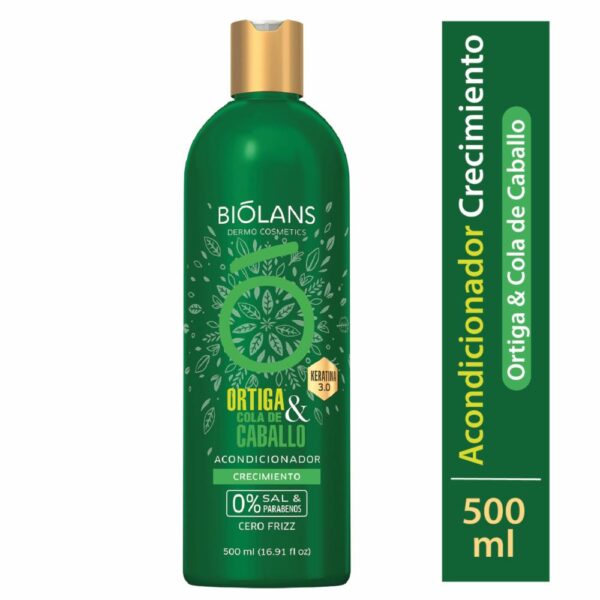 Acondicionador De Cabello Ortiga & Cola de Caballo BIÓLANS 500 Ml