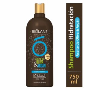 Shampoo De Cabello Aceite de Oliva & Argán BIÓLANS 750 Ml