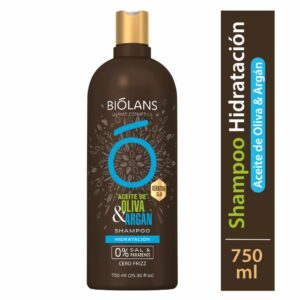 Shampoo De Cabello Aceite de Oliva & Argán BIÓLANS 750 Ml