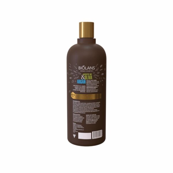 Shampoo De Cabello Aceite de Oliva & Argán BIÓLANS 750 Ml - Imagen 2