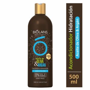 Acondicionador De Cabello Aceite de Oliva & Argán BIÓLANS 500 Ml