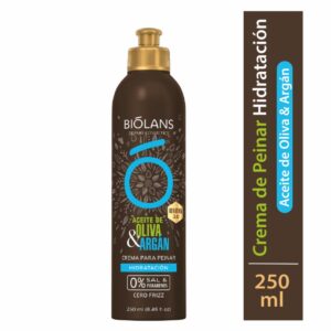 Crema Para Peinar Aceite de Oliva & Argán BIÓLANS 250 Ml