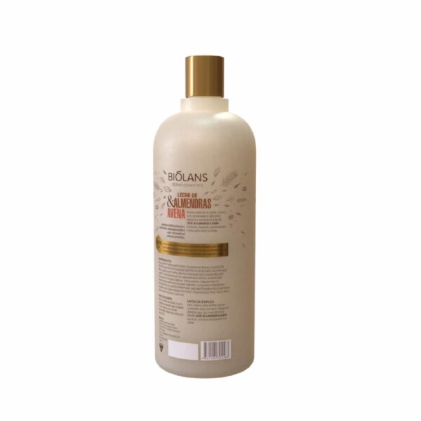Shampoo De Cabello Leche de Almendras & Avena BIÓLANS 750 Ml - Imagen 2