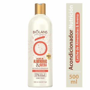 Acondicionador De Cabello Leche de Almendras & Avena BIÓLANS 500 Ml
