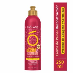 Crema Para Peinar Proteína de Colágeno & Ceramidas BIÓLANS 250 Ml