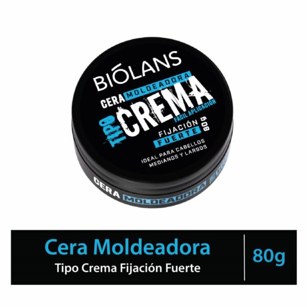 Cera Capilar Moldeadora Fijación Fuerte Tipo Crema BIÓLANS 80 G