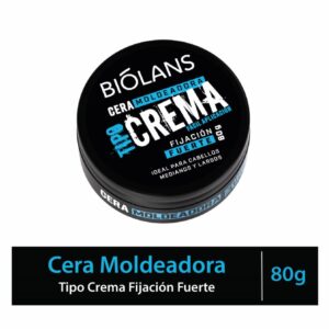 Cera Capilar Moldeadora Fijación Fuerte Tipo Crema BIÓLANS 80 G