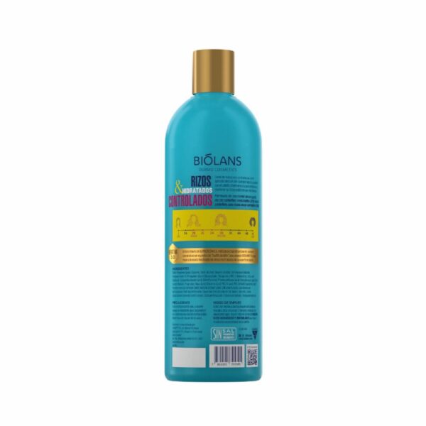 Acondicionador De Cabello Rizos Hidratados & Controlados BIÓLANS 500 Ml - Imagen 2