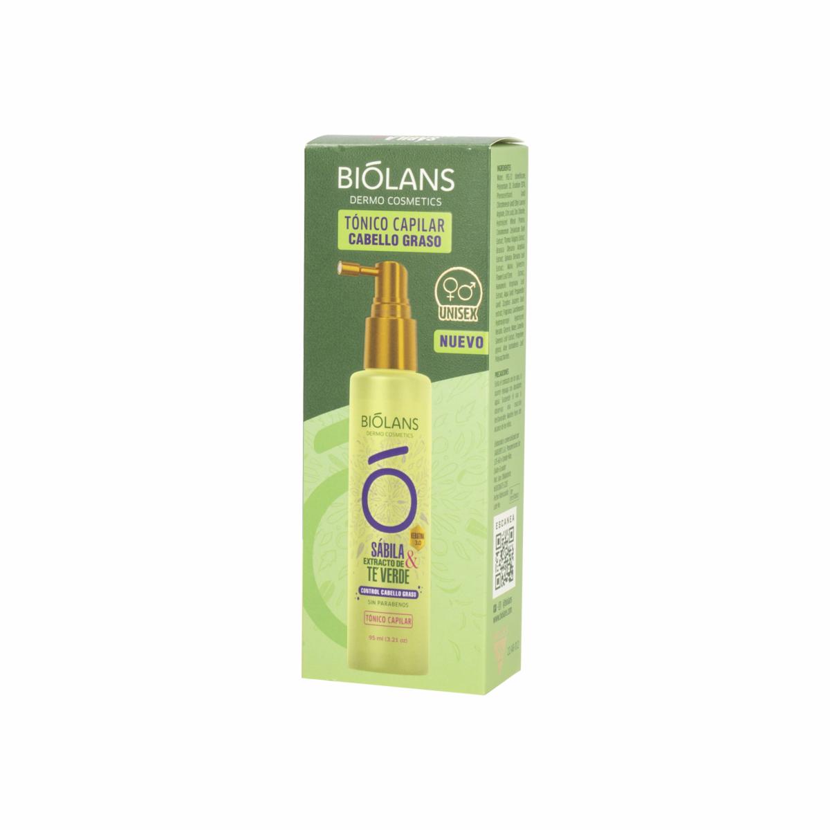 Tónico Capilar Control Cabello Graso BIÓLANS 95 Ml - Imagen 3