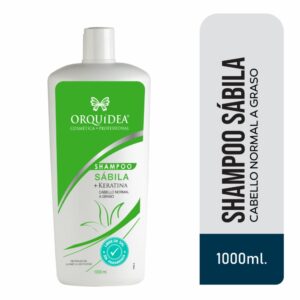 Shampoo Capilar Sábila + Keratina Libre De Sal ORQUÍDEA 1000 Ml