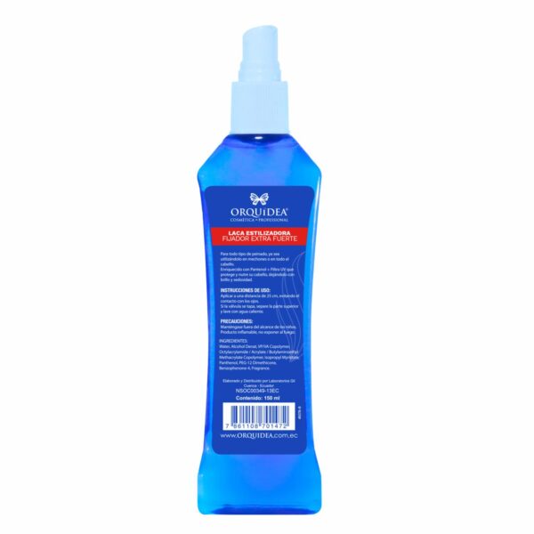 Fijador De Cabello Laca Estilizadora De Peinado Extra Fuerte ORQUÍDEA Spray 150 Ml - Imagen 2