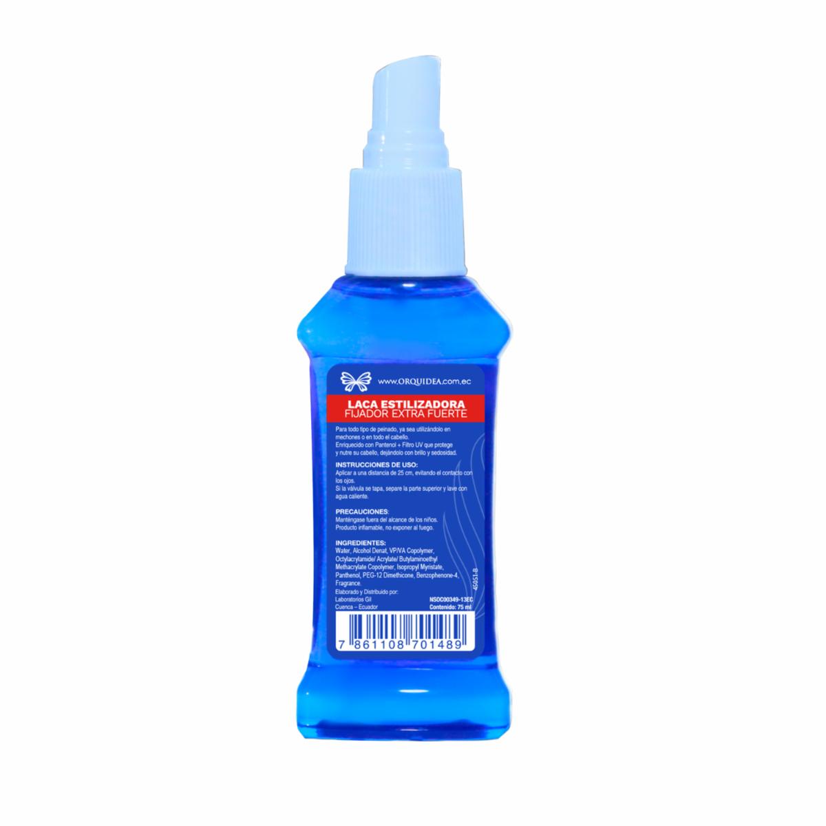 Fijador De Cabello Laca Estilizadora De Peinado Extra Fuerte ORQUÍDEA Spray 75 Ml