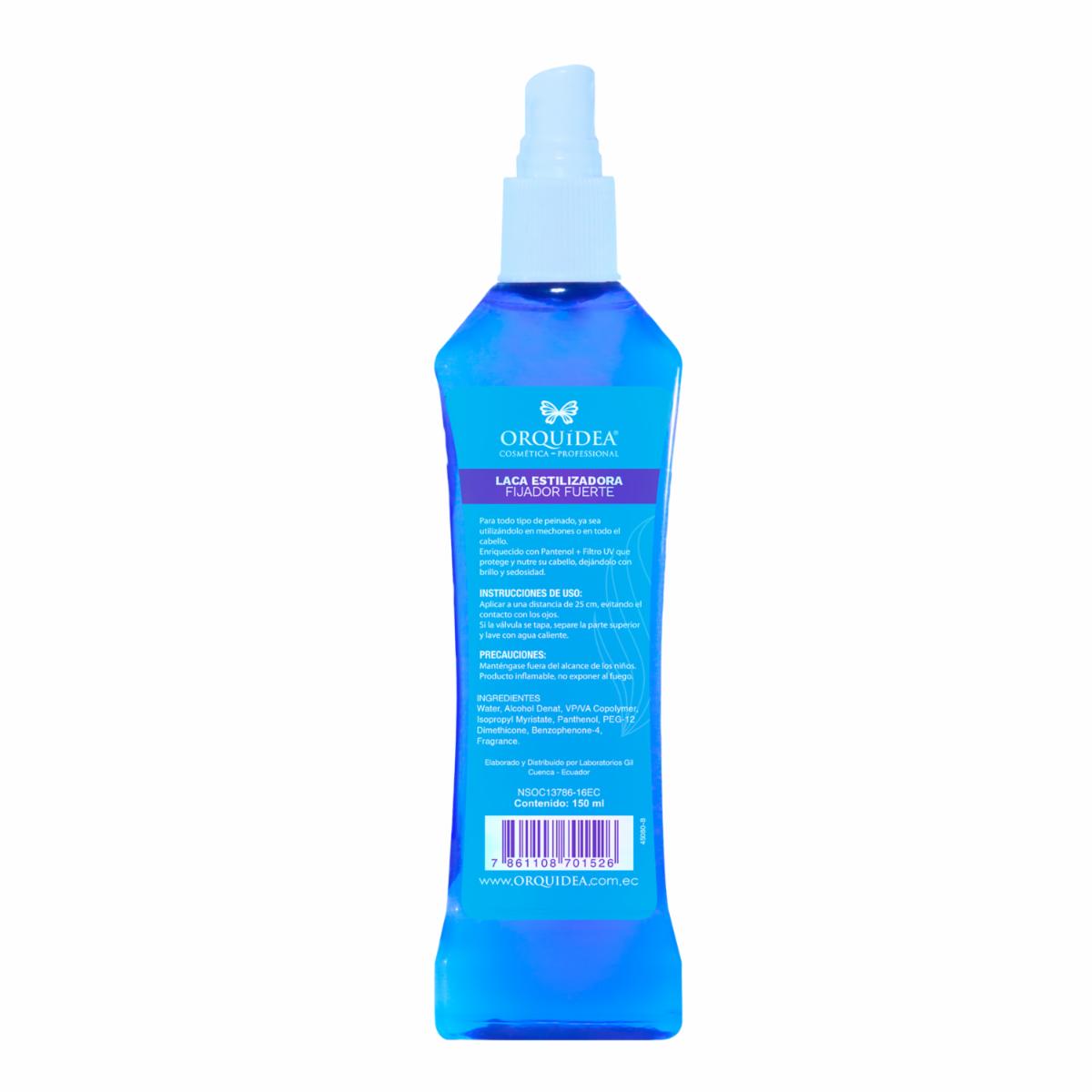 Fijador De Cabello Laca Estilizadora De Peinado Fuerte ORQUÍDEA Spray 150 Ml