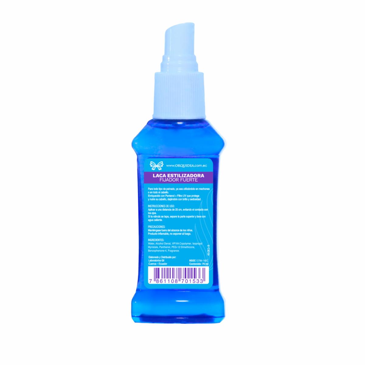 Fijador De Cabello Laca Estilizadora De Peinado Fuerte ORQUÍDEA Spray 75 Ml